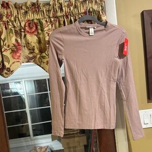 H&M Mauve Long Sleeve Top